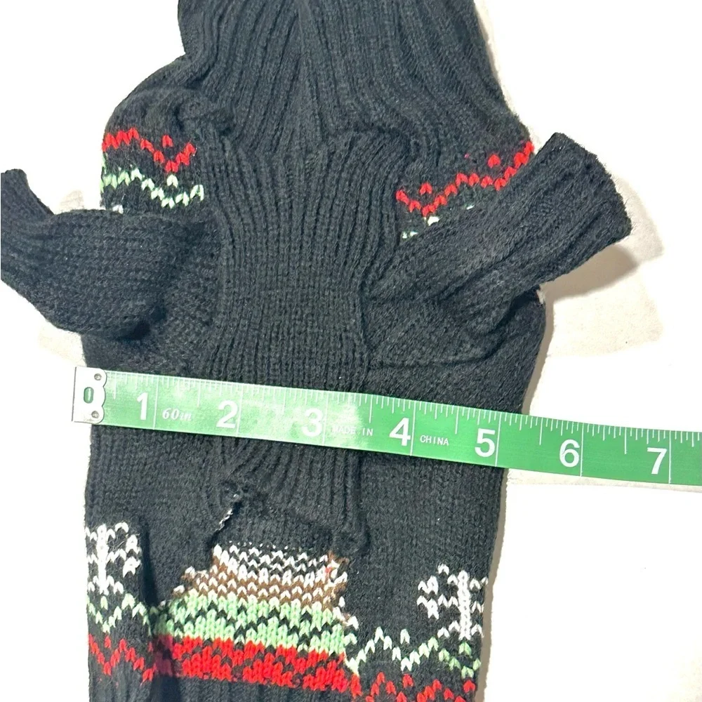 NEW Small Dog Sweater Pet Holiday Christmas Clothes Rudolph Red Nose Knit Size S